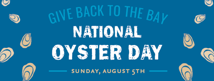 Maryland, Virginia and D.C. Restaurants to Give Back to the Bay on National Oyster Day