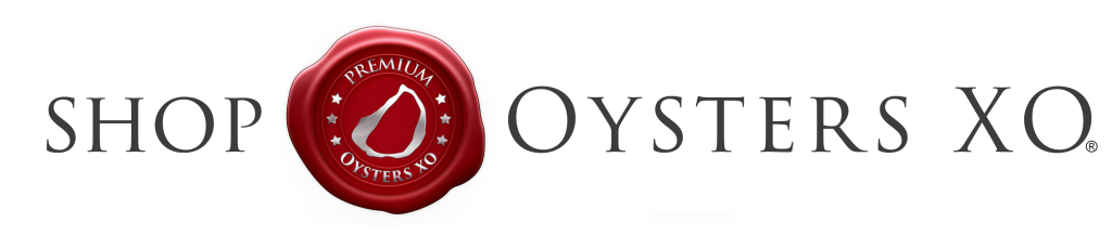 SHOP Oysters XO logo and seal v4 dec 2020 horizontal - transparent BG (1)
